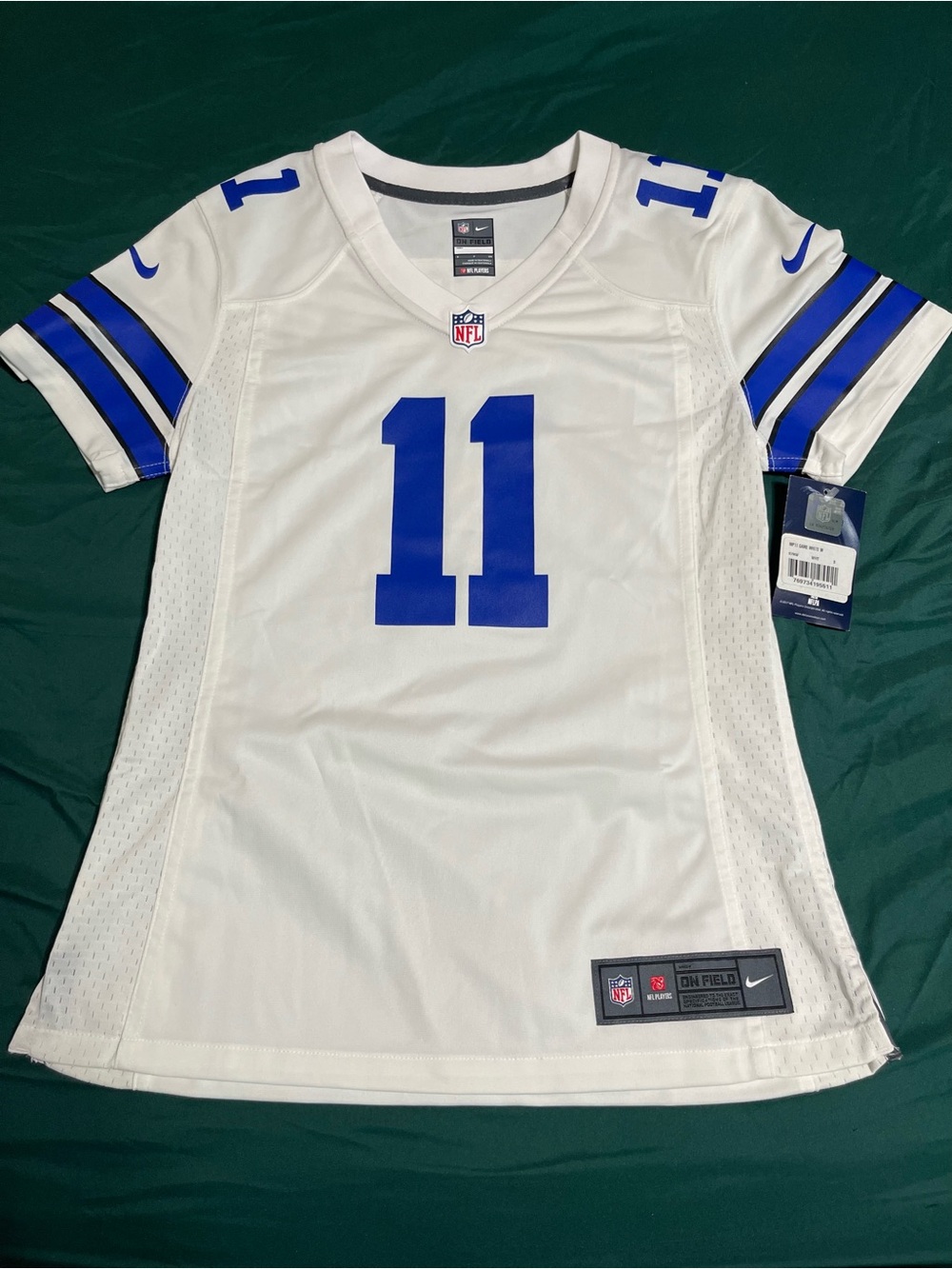 NFL Women’s White and Royal Blue #11 Jersey